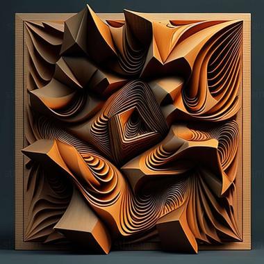 3D model abstract art (STL)